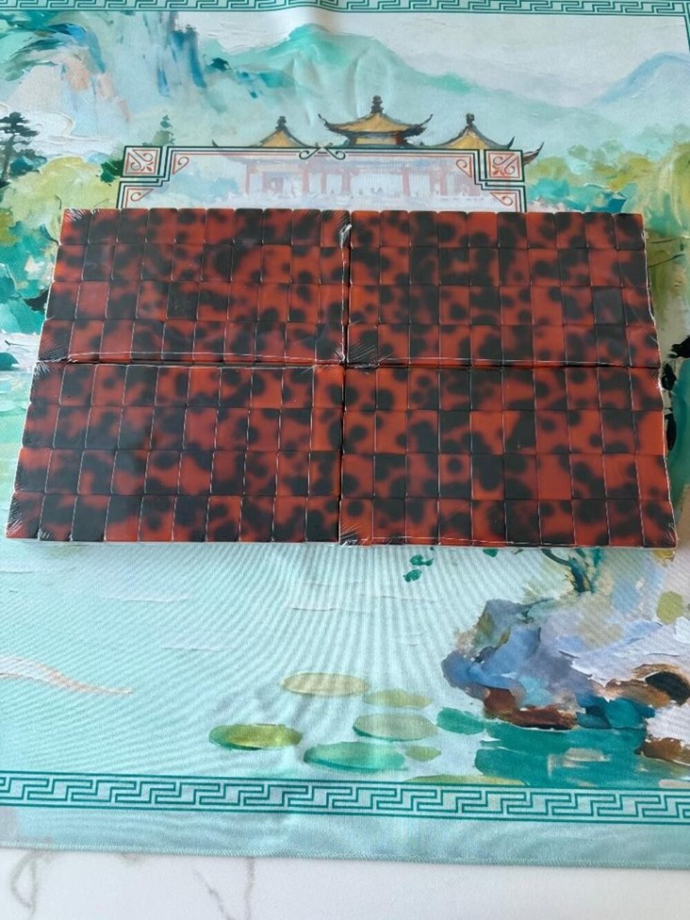 American Mahjong Tiles NEW, Featuring White Lotus as Dots, Tortoise FASTDELIVERY - Picture 6 of 6
